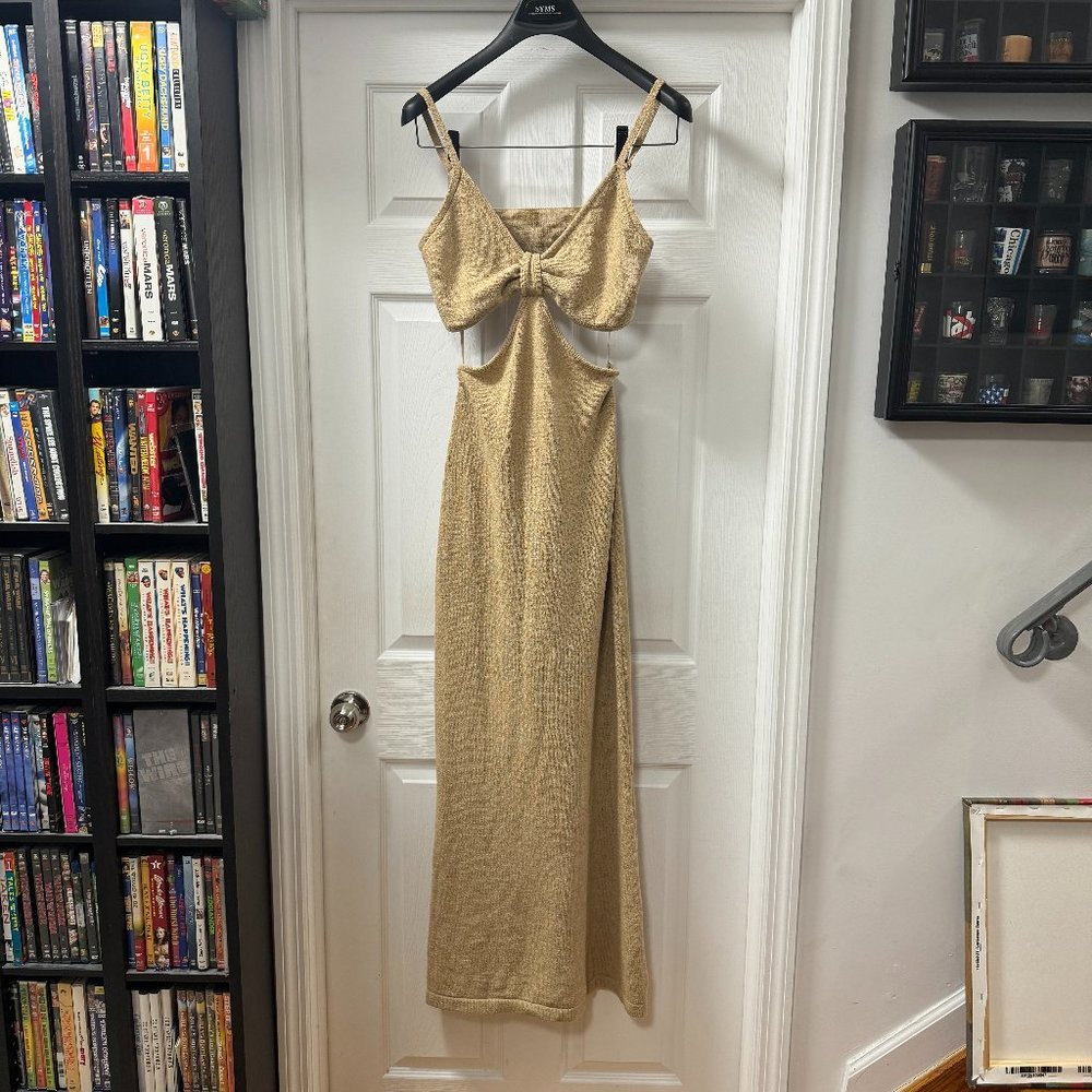 Lush cutout woven knit maxi dress New With Tags/never worn - size medium